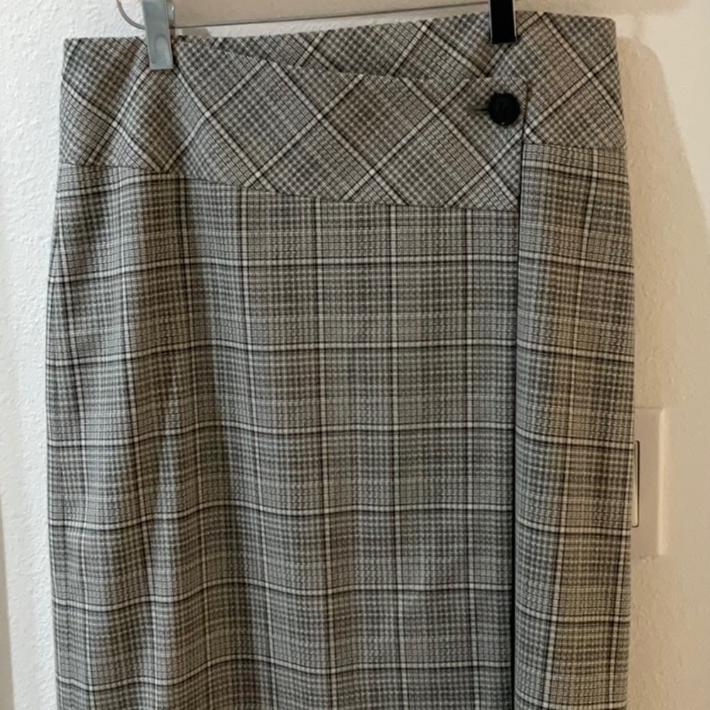 Wrap midi skirt